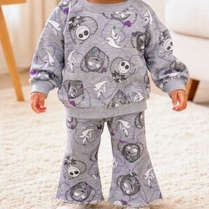 Carter's Grey and Purple Character Print Pajama Set
